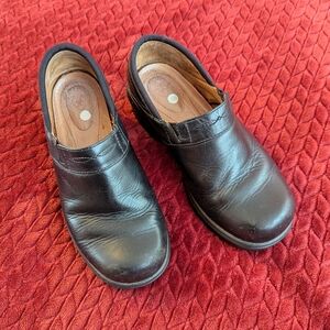 Ariat Black Leather Work Clogs